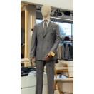 %88 Yün Çizgili Kruvaze Takım Elbise