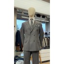 %88 Yün Çizgili Kruvaze Takım Elbise