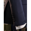 Lacivert Yaka Kruvaze Slim Fit Erkek Damatlık