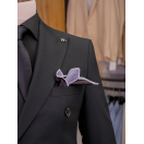 Yün Kruvaze Siyah Slim Fit Erkek Takım Elbise