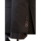 Yün Kruvaze Siyah Slim Fit Erkek Takım Elbise