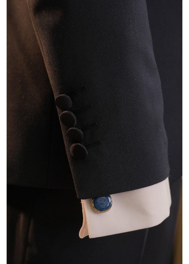 Sabit Şal Yaka Smokin Lacivert