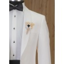 Sabit Şal Yaka Smokin Krem