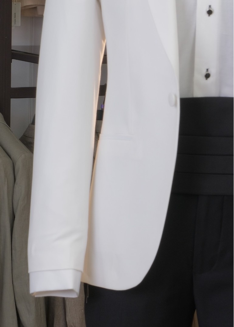 Sabit Şal Yaka Smokin Krem