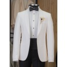 Sabit Şal Yaka Smokin Krem