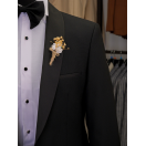 Sabit Şal Yaka Siyah Slim Fit Erkek Smokin