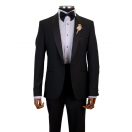 Sabit Şal Yaka Siyah Slim Fit Erkek Smokin