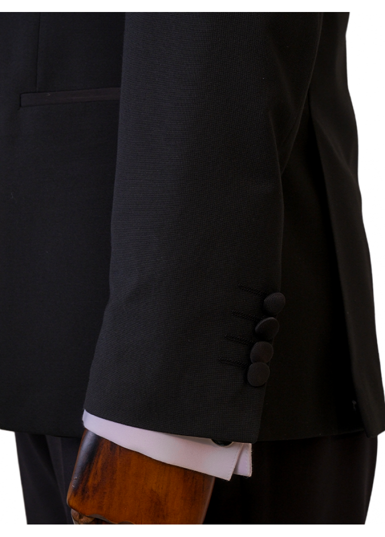 Sabit Şal Yaka Siyah Slim Fit Erkek Smokin