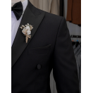 Gizli Düğme Esnek Ata Ya Beyaz