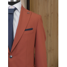 Torba Cep Taba Lacivert Slim Fit Erkek Takım Elbise