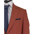 Torba Cep Taba Lacivert Slim Fit Erkek Takım Elbise