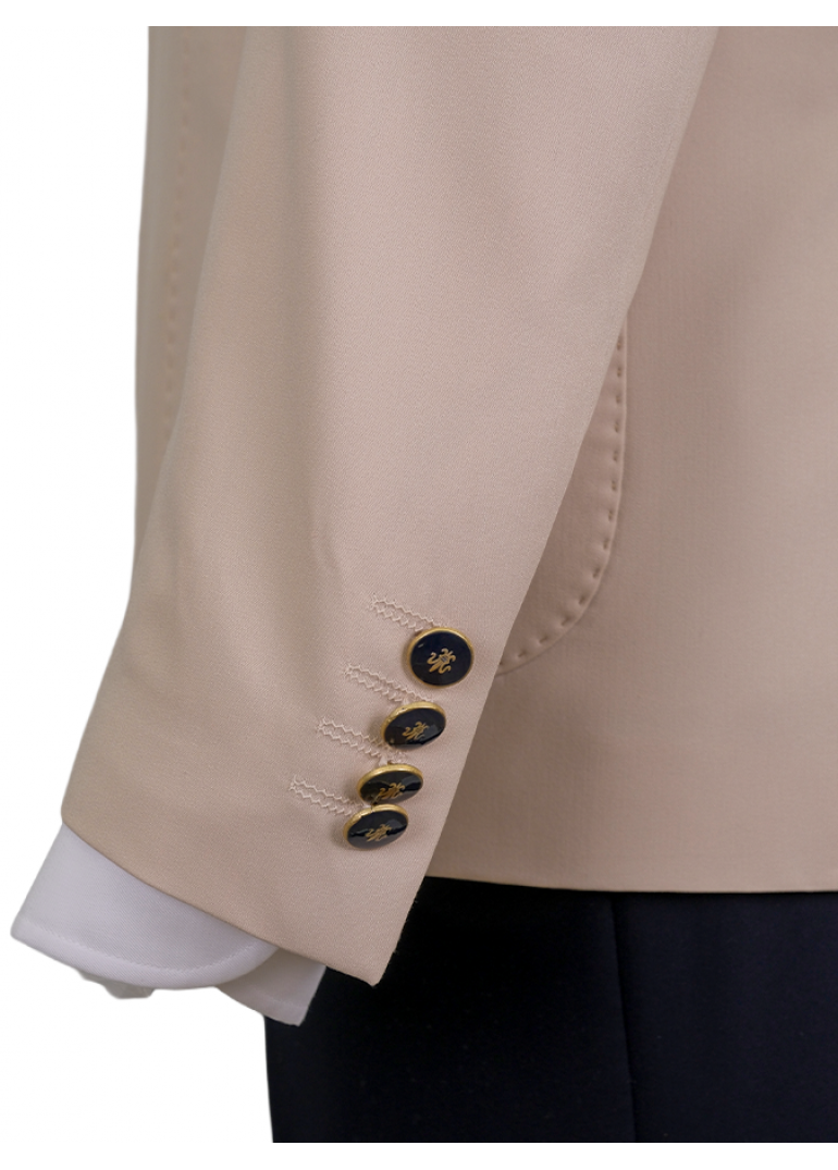 Kombinli Kruvaze Bej-Lacivert Slim Fit Erkek Takım Elbise