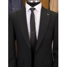 Yün Siyah Slim Fit Erkek Takım Elbise