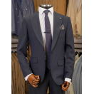 Yün Lacivert Slim Fit Erkek Takım Elbise