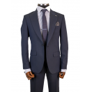 Yün Lacivert Slim Fit Erkek Takım Elbise