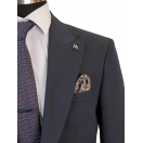 Yün Lacivert Slim Fit Erkek Takım Elbise