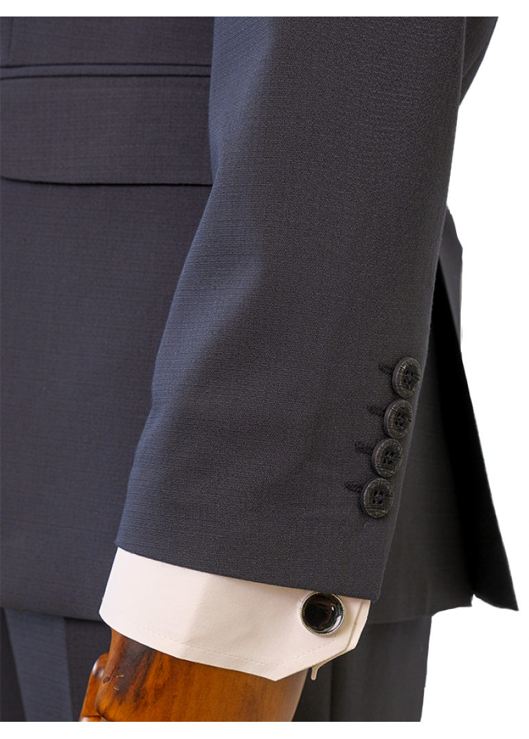 Yün Lacivert Slim Fit Erkek Takım Elbise