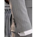 Çizgili Kruvaze Antrasit Slim Fit Erkek Takım Elbise