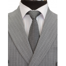 Çizgili Kruvaze Antrasit Slim Fit Erkek Takım Elbise