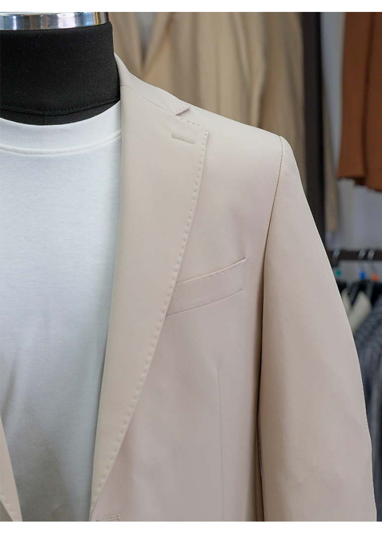 Kırışmayan Çantalı Bej Erkek Spor Takım