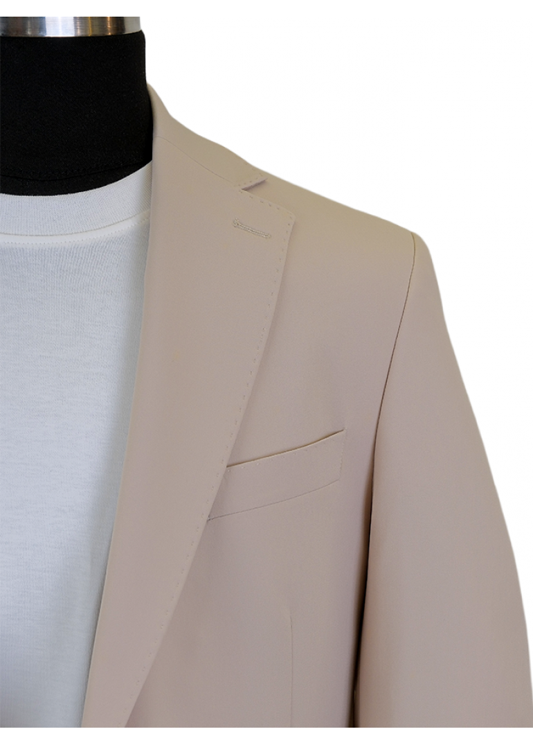 Kırışmayan Çantalı Bej Erkek Spor Takım