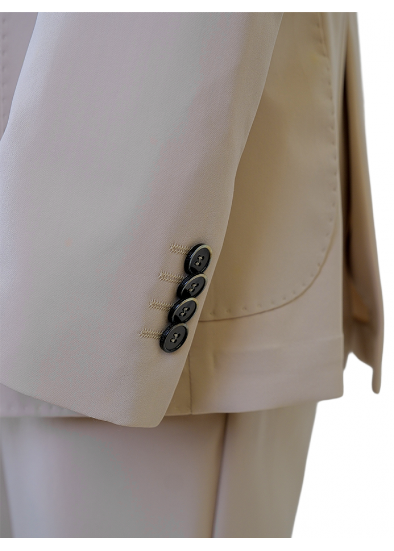 Kırışmayan Çantalı Bej Erkek Spor Takım