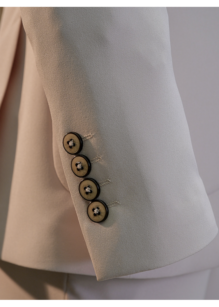 Torba Cep Krem Slim Fit Erkek Takım Elbise