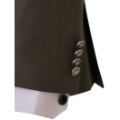 Metal Düğme Kruvaze Yeşil Slim Fit Erkek Takım Elbise