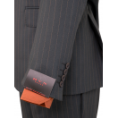 Yeşil Çizgili Slim Fit Erkek Takım Elbise