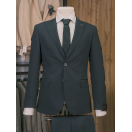 HVN Haki Slim Fit Erkek Klasik Yün Takım Elbise