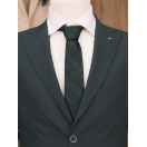 HVN Haki Slim Fit Erkek Klasik Yün Takım Elbise