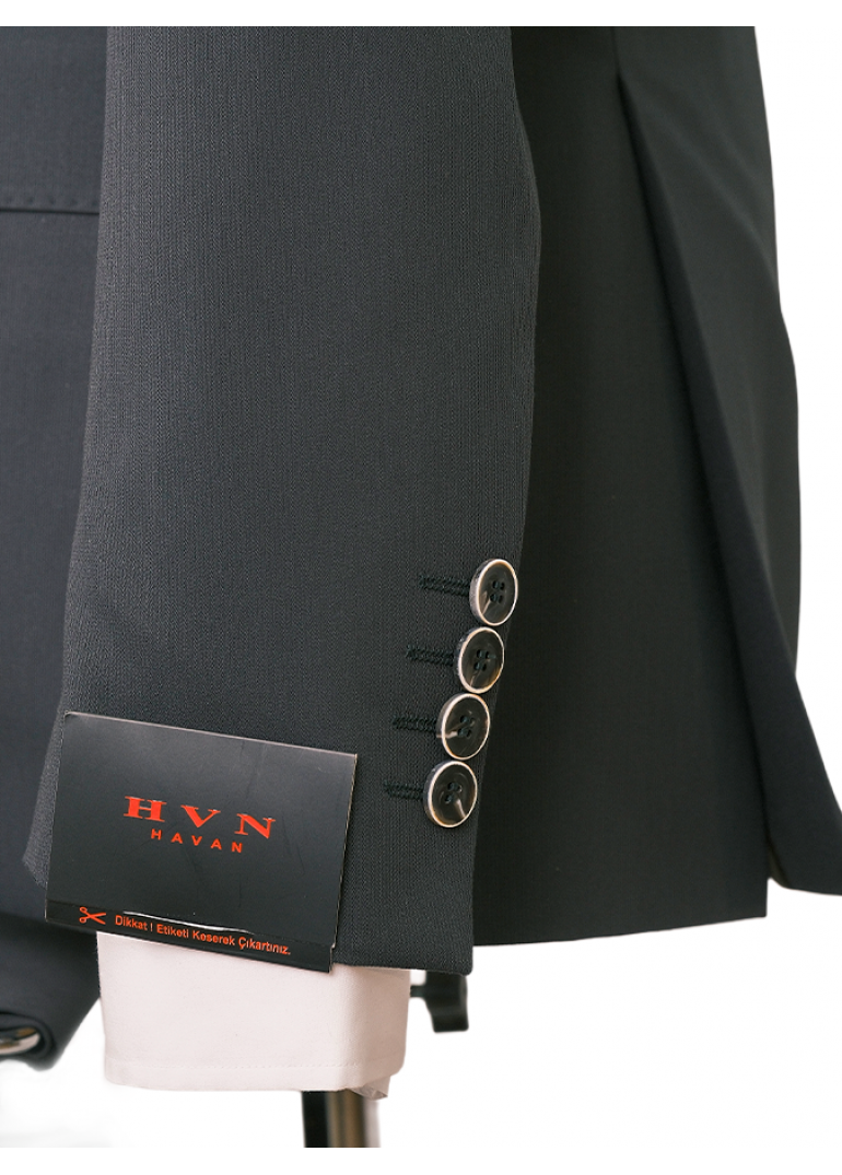 HVN Haki Slim Fit Erkek Klasik Yün Takım Elbise