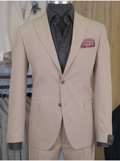 HVN Yün Klasik Takım Sütlü Kahverengi