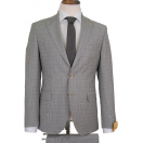 HVN Yün Klasik Takım Elbise Kareli Bej Erkek