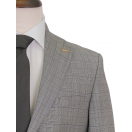 HVN Yün Klasik Takım Elbise Kareli Bej Erkek