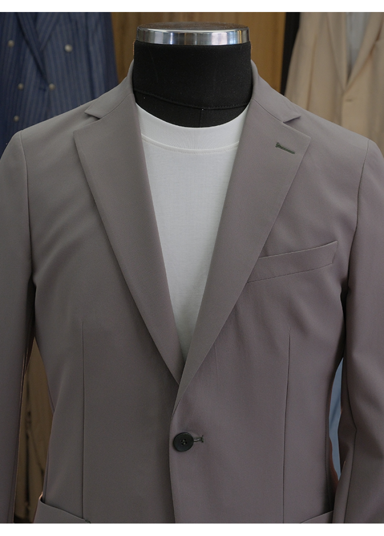 Astarsız Torba Cep Yeşil Slim Fit Erkek Ceket