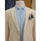 Keten Torba Cep Bej Slim Fit Erkek Ceket