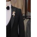 Sim Kıl Biye Damatlık Siyah