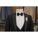 Sim Kıl Biye Damatlık Siyah