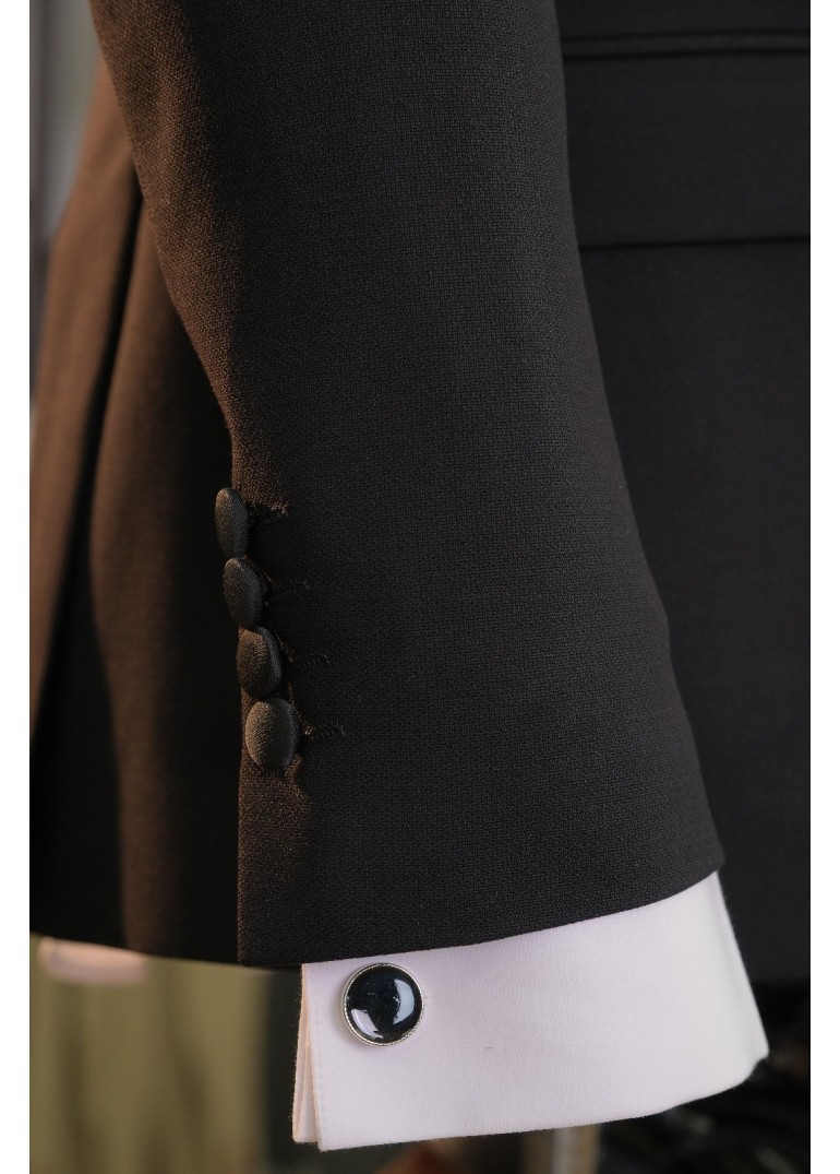 Sim Kıl Biye Damatlık Siyah