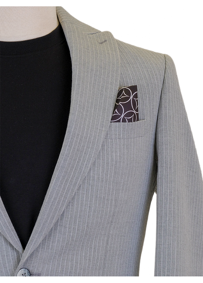 Torba Cep Gri Slim Fit Erkek Ceket