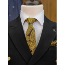 Silver Düğme Kruvaze Siyah Slim Fit Erkek Takım Elbise