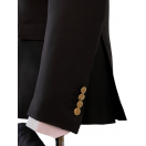 Silver Düğme Kruvaze Siyah Slim Fit Erkek Takım Elbise