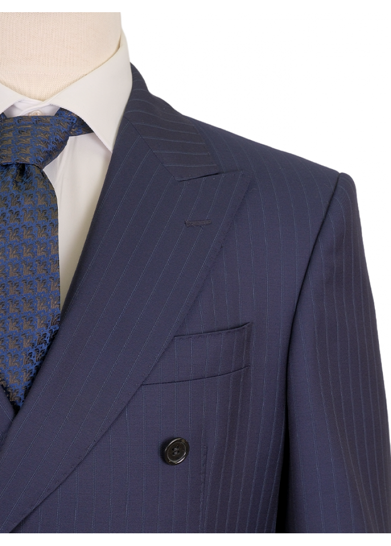 Rosea 02 Lacivert Slim Fit Erkek Takım Elbise