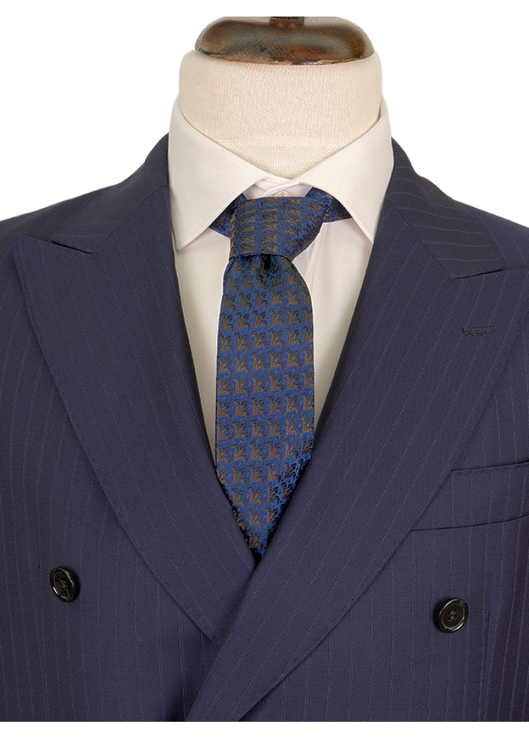 Rosea 02 Lacivert Slim Fit Erkek Takım Elbise