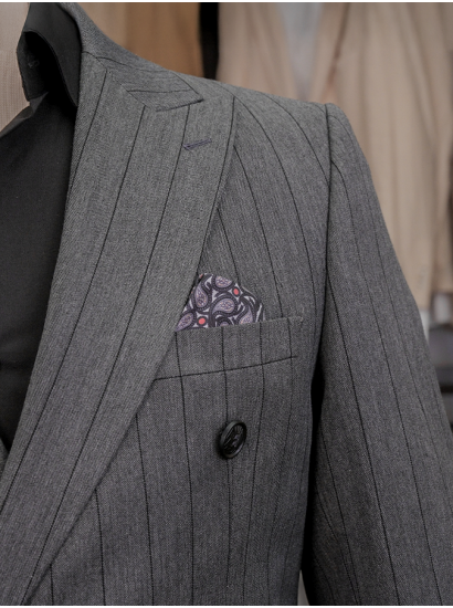 Muskar Çizgili Kruvaze Antrasit