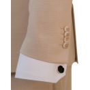 Yelekli Bej Slim Fit Erkek Takım Elbise