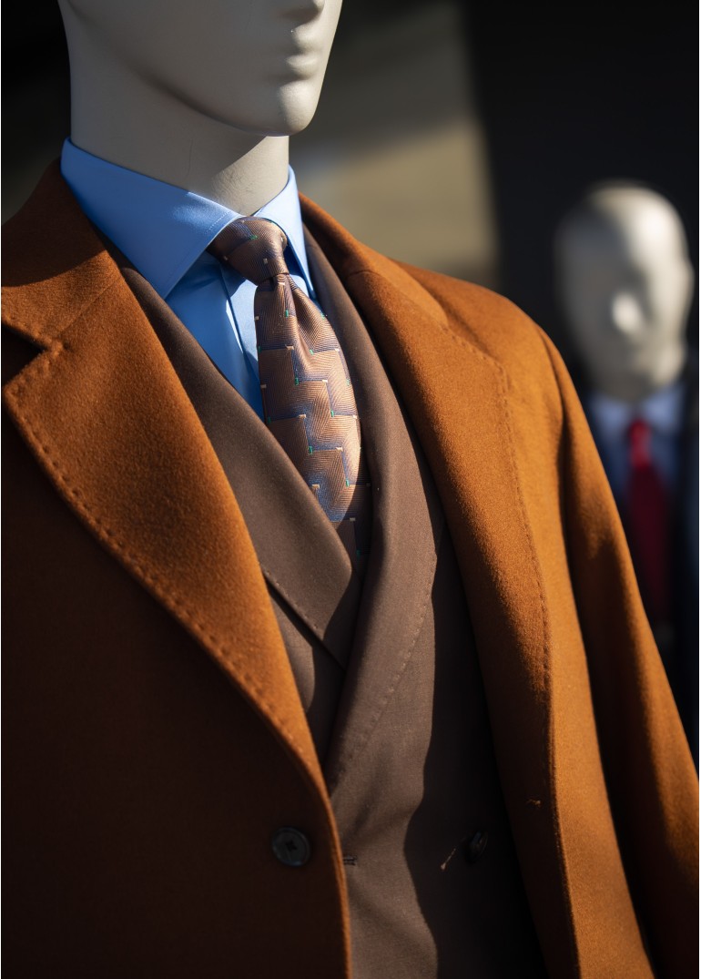 Kiremit Kaşmir Kaban | Wool Touch Kışlık