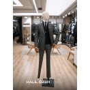 Gri Çizgili Kruvaze Takım Elbise