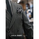 Gri Çizgili Kruvaze Takım Elbise